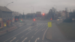 Křižovatka ulic Komenského a Velké Novosady