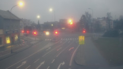 Křižovatka ulic Komenského a Velké Novosady