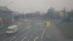 Křižovatka ulic Komenského a Velké Novosady