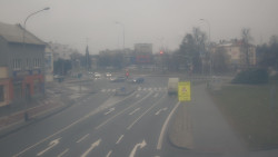 Křižovatka ulic Komenského a Velké Novosady