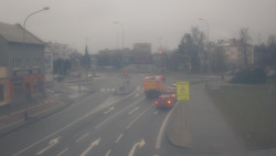 Křižovatka ulic Komenského a Velké Novosady