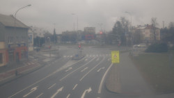 Křižovatka ulic Komenského a Velké Novosady