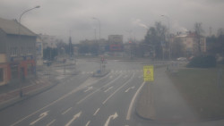 Křižovatka ulic Komenského a Velké Novosady