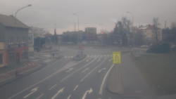 Křižovatka ulic Komenského a Velké Novosady