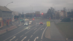 Křižovatka ulic Komenského a Velké Novosady