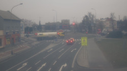 Křižovatka ulic Komenského a Velké Novosady