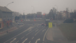 Křižovatka ulic Komenského a Velké Novosady