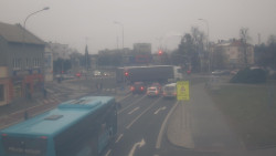 Křižovatka ulic Komenského a Velké Novosady