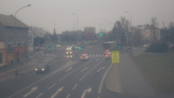 Křižovatka ulic Komenského a Velké Novosady