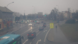 Křižovatka ulic Komenského a Velké Novosady