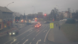 Křižovatka ulic Komenského a Velké Novosady