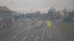 Křižovatka ulic Komenského a Velké Novosady