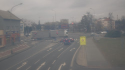 Křižovatka ulic Komenského a Velké Novosady