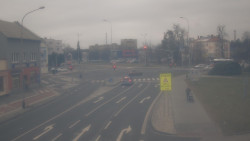 Křižovatka ulic Komenského a Velké Novosady