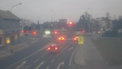 Křižovatka ulic Komenského a Velké Novosady