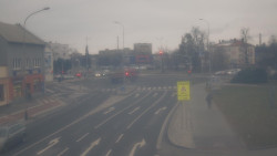 Křižovatka ulic Komenského a Velké Novosady