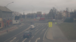 Křižovatka ulic Komenského a Velké Novosady