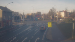 Křižovatka ulic Komenského a Velké Novosady