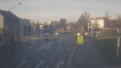 Křižovatka ulic Komenského a Velké Novosady