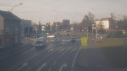 Křižovatka ulic Komenského a Velké Novosady