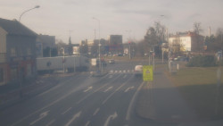 Křižovatka ulic Komenského a Velké Novosady