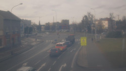 Křižovatka ulic Komenského a Velké Novosady