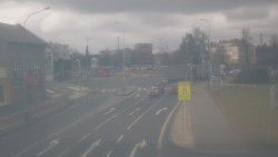 Křižovatka ulic Komenského a Velké Novosady