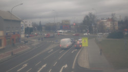 Křižovatka ulic Komenského a Velké Novosady