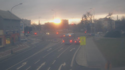 Křižovatka ulic Komenského a Velké Novosady