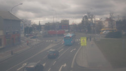 Křižovatka ulic Komenského a Velké Novosady