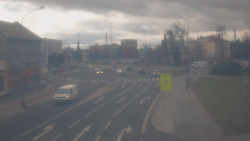 Křižovatka ulic Komenského a Velké Novosady