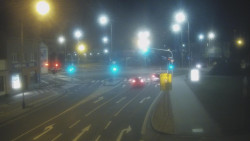 Křižovatka ulic Komenského a Velké Novosady