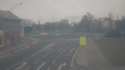 Křižovatka ulic Komenského a Velké Novosady