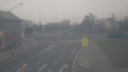 Křižovatka ulic Komenského a Velké Novosady