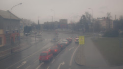 Křižovatka ulic Komenského a Velké Novosady