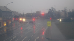 Křižovatka ulic Komenského a Velké Novosady