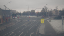 Křižovatka ulic Komenského a Velké Novosady