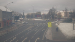 Křižovatka ulic Komenského a Velké Novosady