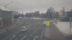 Křižovatka ulic Komenského a Velké Novosady