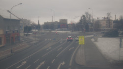 Křižovatka ulic Komenského a Velké Novosady