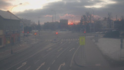 Křižovatka ulic Komenského a Velké Novosady