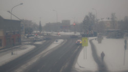 Křižovatka ulic Komenského a Velké Novosady