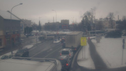 Křižovatka ulic Komenského a Velké Novosady