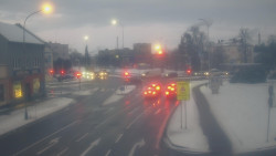 Křižovatka ulic Komenského a Velké Novosady