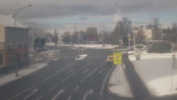 Křižovatka ulic Komenského a Velké Novosady