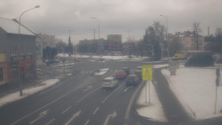 Křižovatka ulic Komenského a Velké Novosady