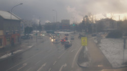 Křižovatka ulic Komenského a Velké Novosady