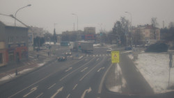 Křižovatka ulic Komenského a Velké Novosady