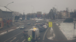 Křižovatka ulic Komenského a Velké Novosady