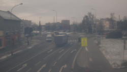 Křižovatka ulic Komenského a Velké Novosady